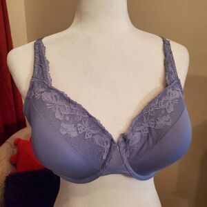 Olga Blue Lace full coverage Bra 38C